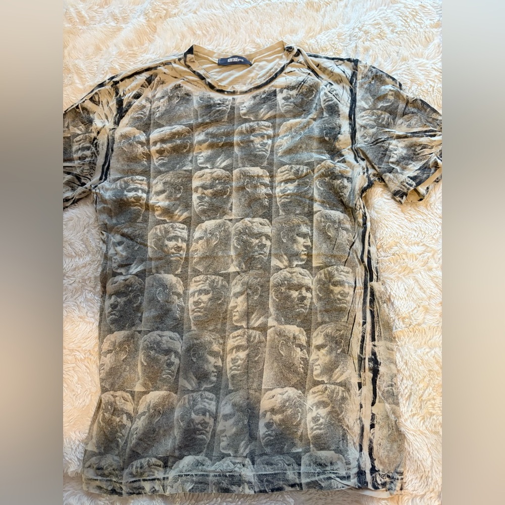 Men's Graphic Print Shirt- Small